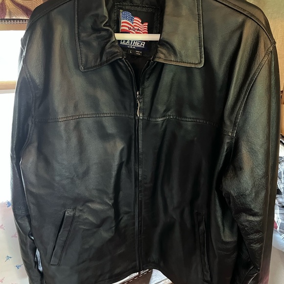 USA Indiana cowhide men’s leather jacket - Picture 1 of 3